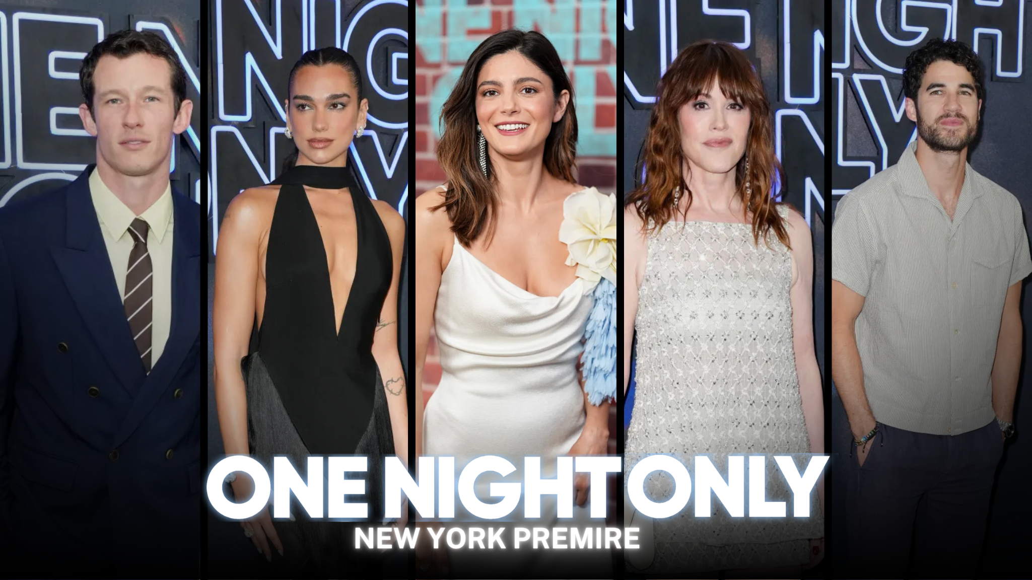 One Night Only Premiere Brings Callum Turner, Monica Barbaro, Dua Lipa and More to New York