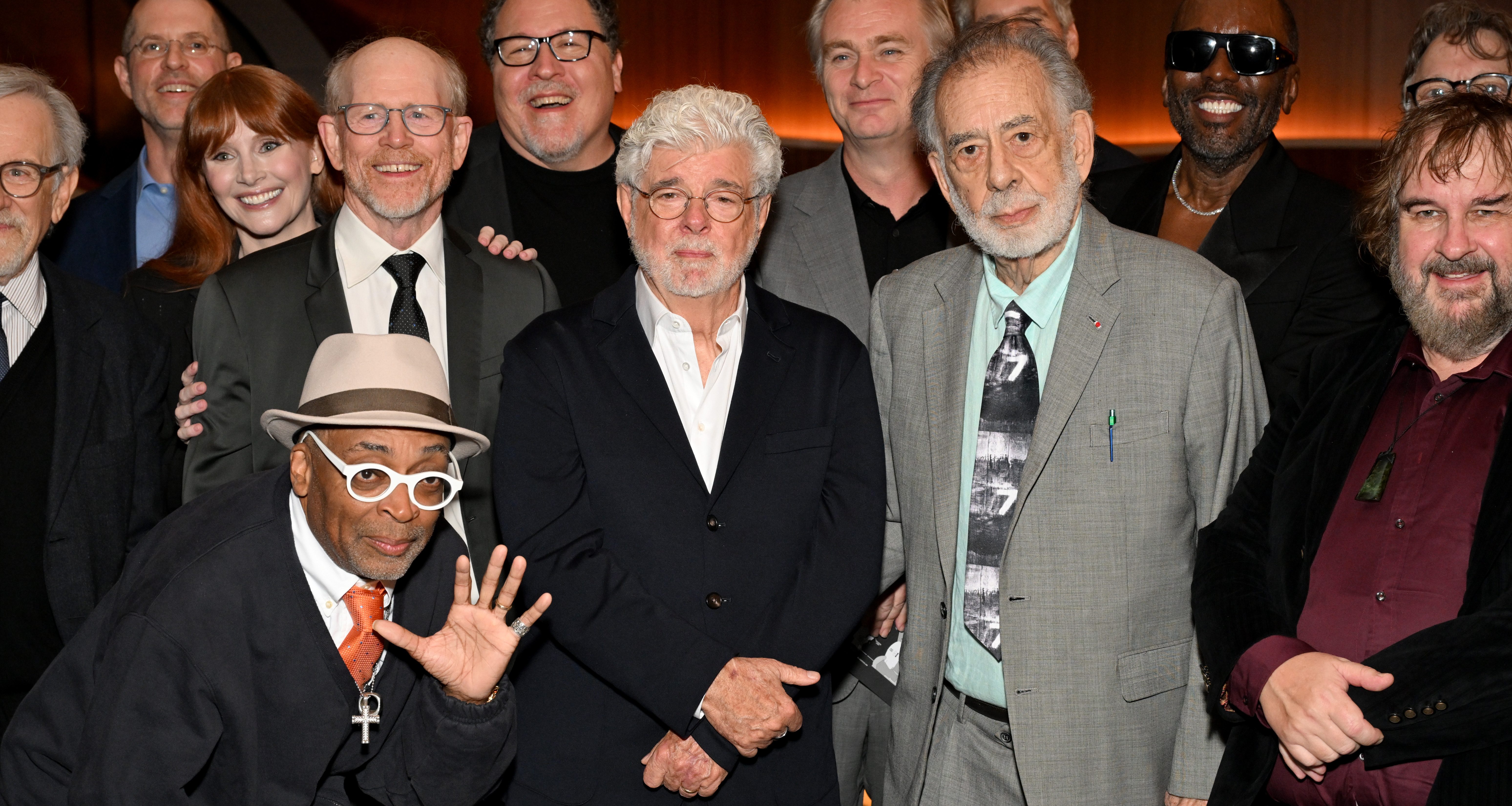 Lucas Museum of Narrative Art Opening Night - Inside | the Cinema Group George Lucas Rone Howard, Spike Lee, Francis Ford Coppola, Peter Jackson, Christopher Nolan, Guillermo, Del Toro and Many More the Opening Night Kickoff for Getty Images for Lucas Museum of Narrative Art